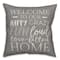18" x 18" Love Filled Home Throw Pillow
